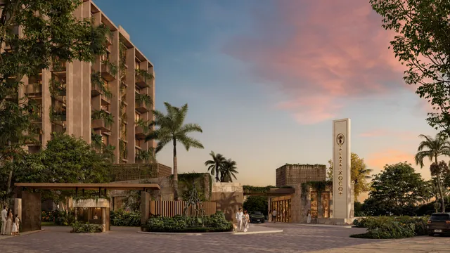 Xoco+ — arrival view with tropical vegetation, Xcalacoco, Playa del Carmen